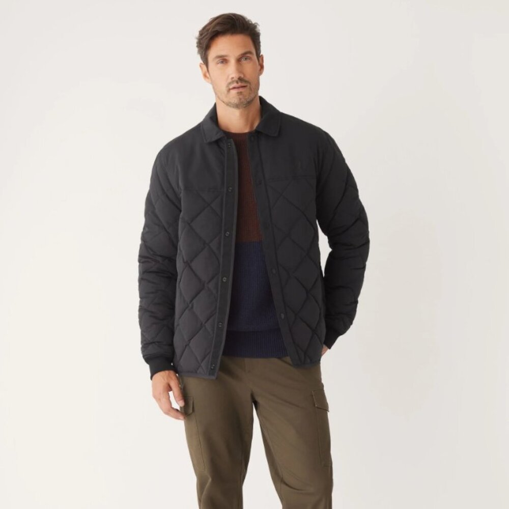 Frank & Oak Skyline Collared Jacket - Men's, Medium, Black